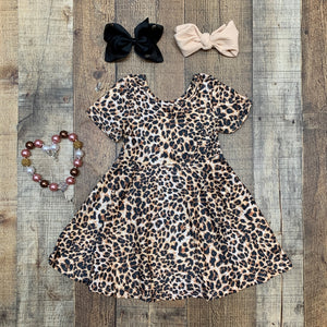 Cheetah Print Twirl Dress