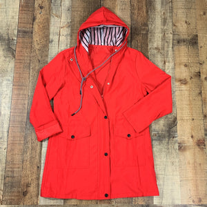 Women's Lined Raincoat Red