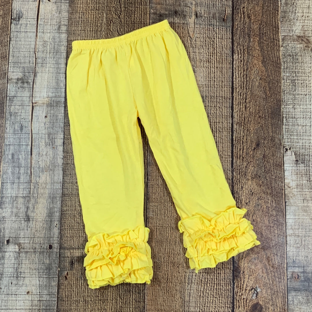 Yellow Ruffle Pants