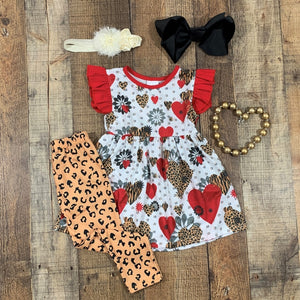 Hearts & Leopard Tunic Outfit